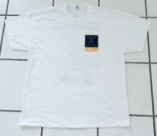 NWOT Gildan White Short Sleeve T Shirt Mens XL Pre-Shrunk Ultra Cotton w/ Logos