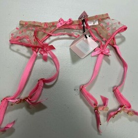 AGENT PROVOCATEUR RARE PINK BRIE SUSPENDER SIZE AP 2 SMALL UK8 BNWT