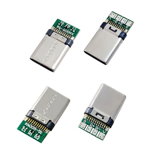 CONNETTORE USB TIPO-C 3.1 SPINOTTO MASCHIO 4 POLI A SALDARE - 4 SET - Foto 4 di 6