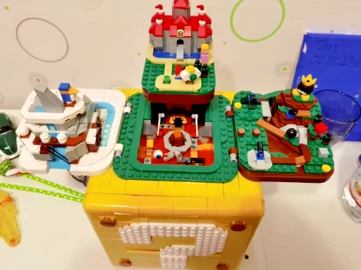 Kit de construcción bloque de signo de interrogación Super Mario 64 2064 piezas con manual de papel-sin caja Foto 3 de 4