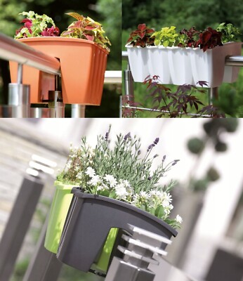 Flower Bridge Hanging Planter Plant Pot Fence Railing Balcony Decking ...