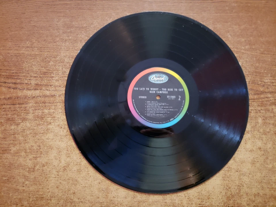 1968 MINT-EXC  Glen Campbell ?– Too Late To Worry-Too Blue To Cry 1881 LP33 - Image 4 of 4