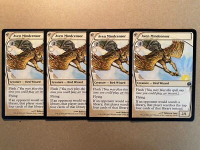 MTG 4x Aven Mindcensor Future Sight Modern Magic the Gathering Card x4 NM