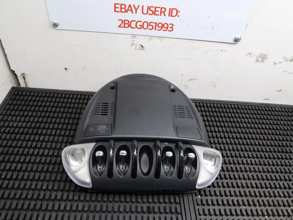 2006-2016 MINI COOPER R53-R61 GENUINE INTERIOR ROOF DOME LIGHT SWITCH PANEL OEM - Image 2 of 4