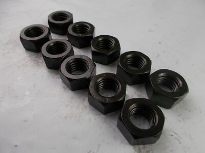Hex Nut 9/16'' - 12 Coarse Thread  ''10 Nuts''  Grade 8  9/16-12