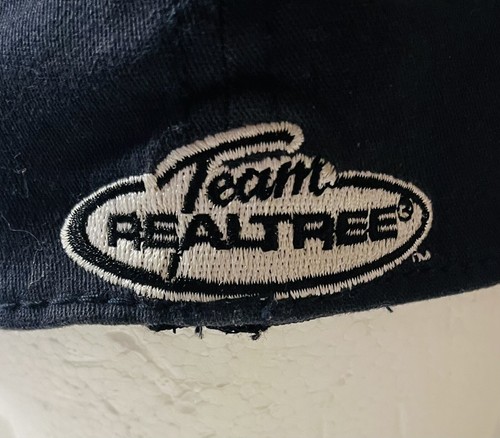 Team Realtree Outdoor Cap Hat Baseball Cap Signature Stretch Fit Black / Blue - Picture 6 of 9