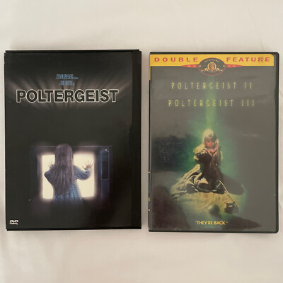 POLTERGEIST 1 2 3 DVD Great Condition (1 and Double Feature With 2 and 3)