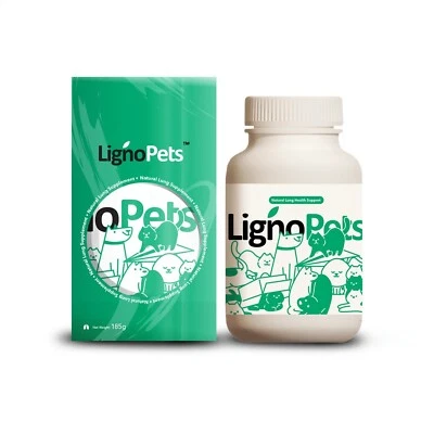 LIGNOSUS LignoPets | Natural Lung Health Support For Dogs & Cats - 60 Tablets