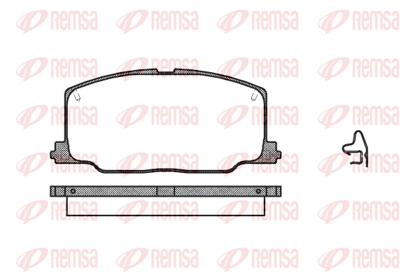 Remsa BremsbeläGe Bremsbelegsatz Vorne FüR Toyota Corolla Liftback-image