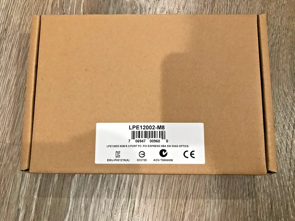 LPE12002-M8 Emulex LightPulse 8GB/S 2-PORT FC: PCI EXPRESS HBA SW DIAG OPTICS - Image 2 of 2