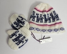 NWT Flavours Of Life Fair Trade Hippie Infant Gloves And Hat Made In Peru