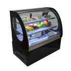 33.5" Countertop Cake Showcase Cabinet Refrigerated Display Case 220V Back Open