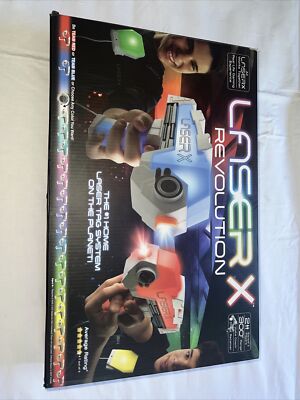 Laser X Two Player Revolution Double Blasters Battery Operated Laser Tag Gaming