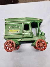 Vintage McCallaster 1886 General Mercantile Cast Iron Delivery Truck - RARE