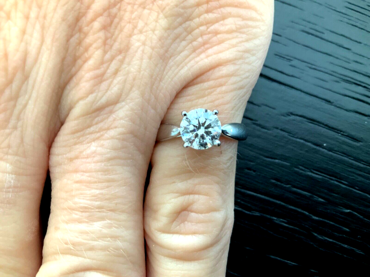 Tiffany & Co HARMONY Round Diamond Engagement Ring 1.06 CT I VS1 3