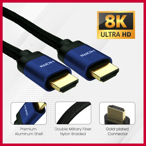 HDMI v2.1 Ultra High Speed HDR 8K/4K 48Gbps Performance Cables SkyQ/XBOX/PS4/PS5 - Picture 24 of 28