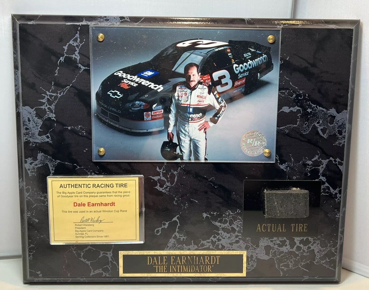 Dale Earnhardt Sr Nascar 10.5 x 13” Portrait w Used Authentic