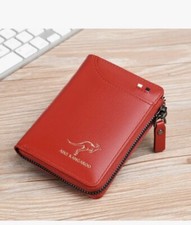 Mens RFID Blocking Leather Wallet Credit Card ID Holder Zipper Purse Waterproof
