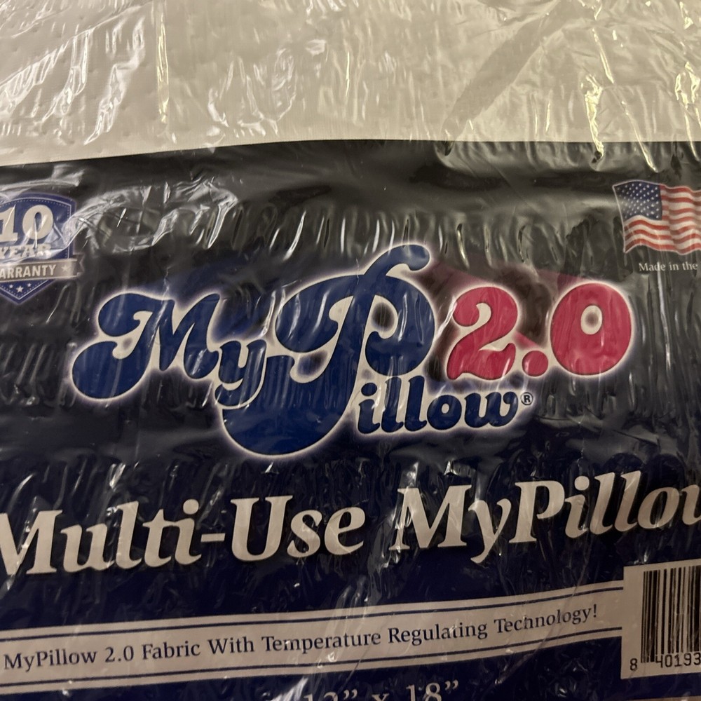 My Pillow Go Anywhere Travel Pillow 12x18 Compact Comfort