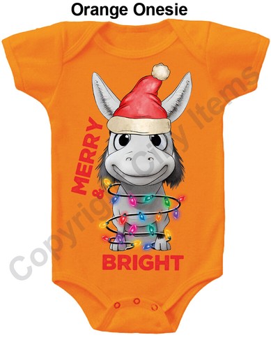 A Donkey Christmas Gerber® Onesie® Cute Baby Shower Gift - Picture 13 of 13