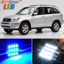 6 x Premium Blue LED Lights Interior Package Deal Toyota RAV4 2001-2005 + Tool