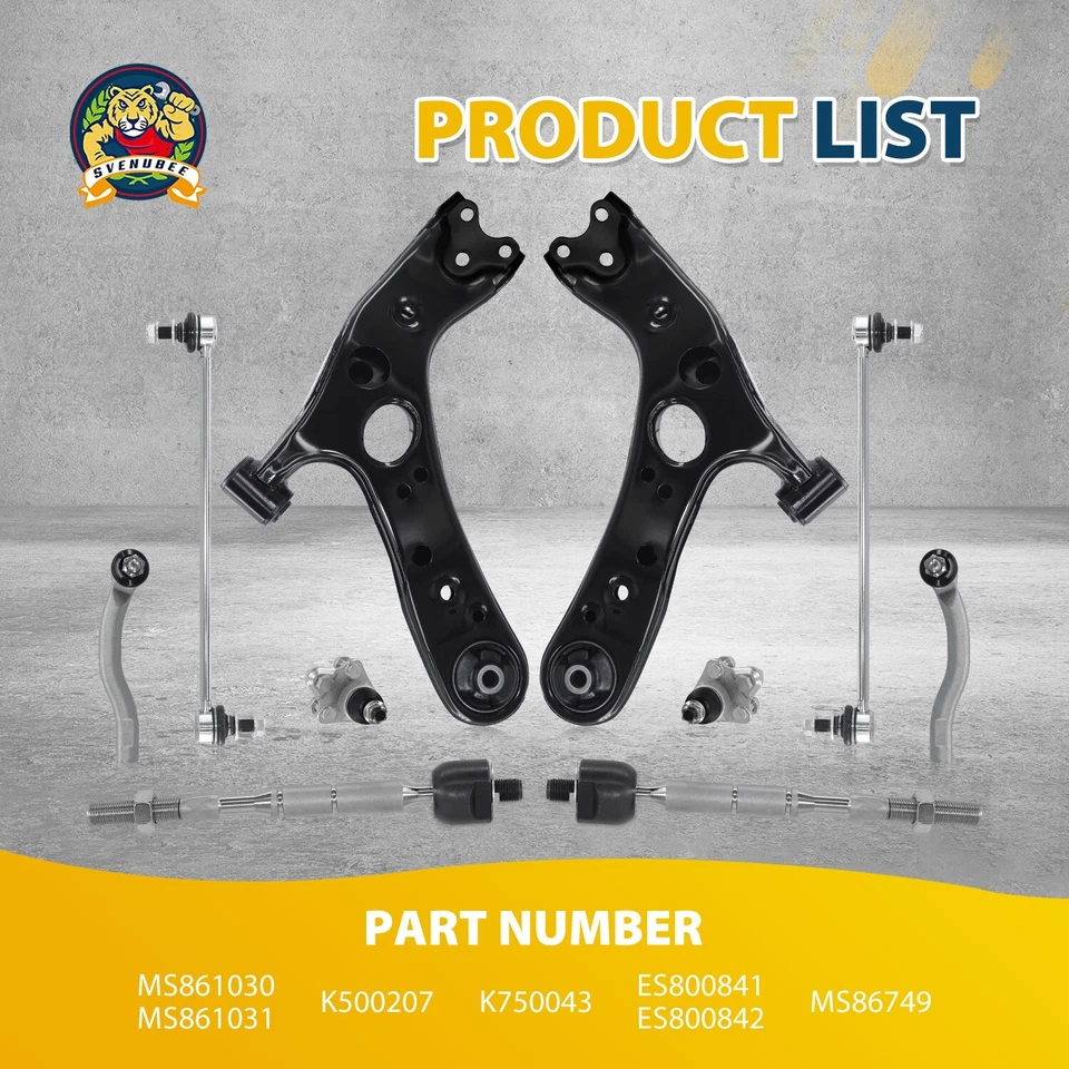Brazos de control inferiores delanteros rótula barra estabilizadora para Toyota Prius Lexus 2010-2015 Foto 4 de 4