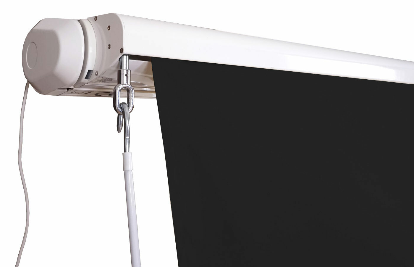 Elektrische Vollkassetten-Markise T124, 4,5x3m Ausfahrbarer Volant ~ Polyester Creme Von