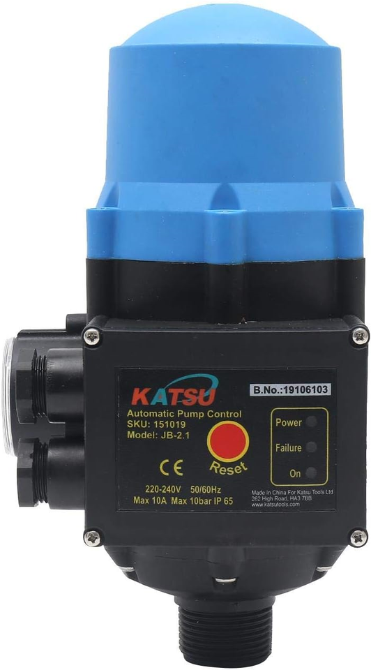 KATSU Automatic Water Pump Pressure Control Switch 220V IP65 Electronic