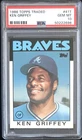 1986 TOPPS TRADED #41T KEN GRIFFEY PSA 10 GEM MT BRAVES