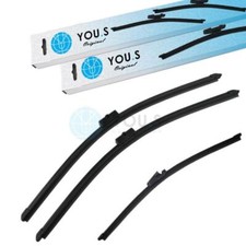 YOU.S Original SCHEIBENWISCHER SET VORNE + HINTEN für VW POLO (9N_)