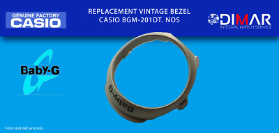 Replacement Vintage Original Bezel Casio BGM-201DT. NOS