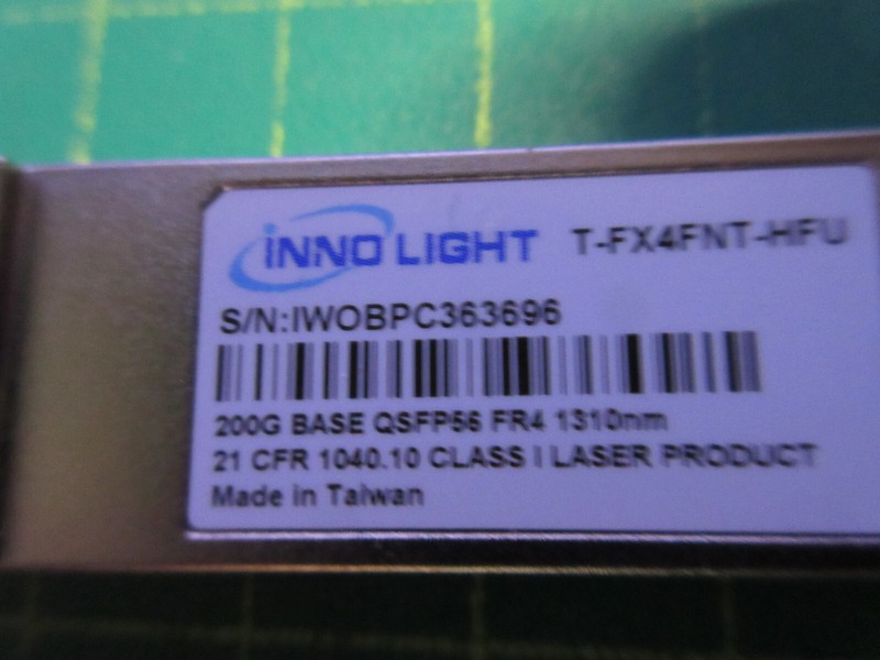 InnoLight T-FX4FNT-HFV 200G BASE QSFP56 FR4 1310nm Optical Transceiver
