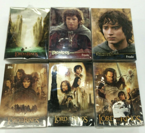 Topps The Lord of The Rings 3 Movies Trading Card Complete CardnCollection-6 set - Picture 1 of 8