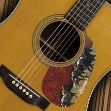 Custom Printed Martin Acoustic pickguard - Leather Running Horses Graphic USA