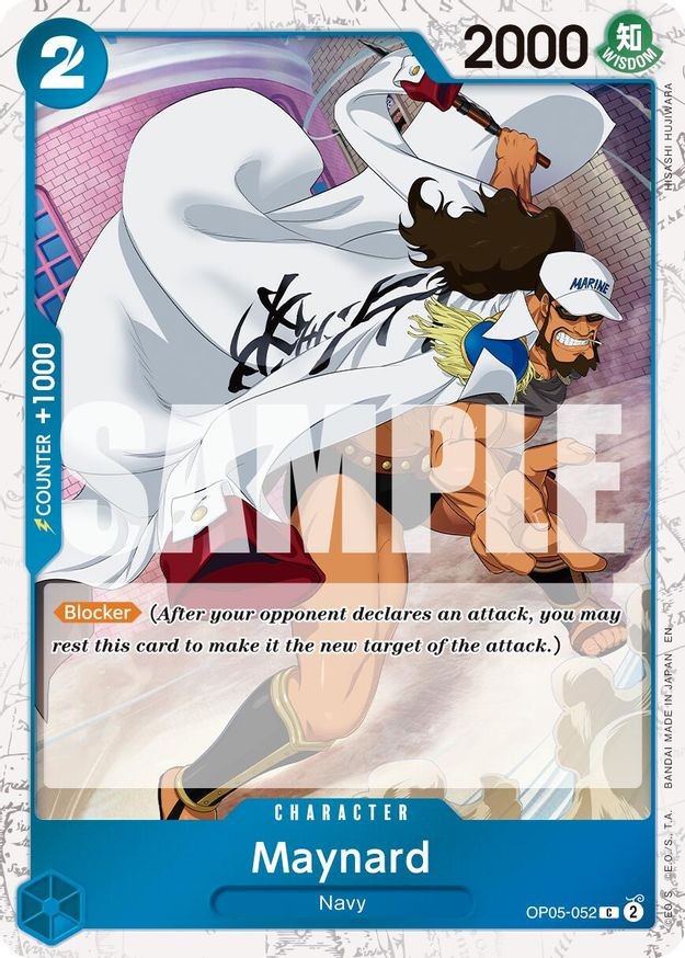One Piece Maynard (OP05-052/376) Premium Booster -The Best- Vol. 2 NM FOIL-