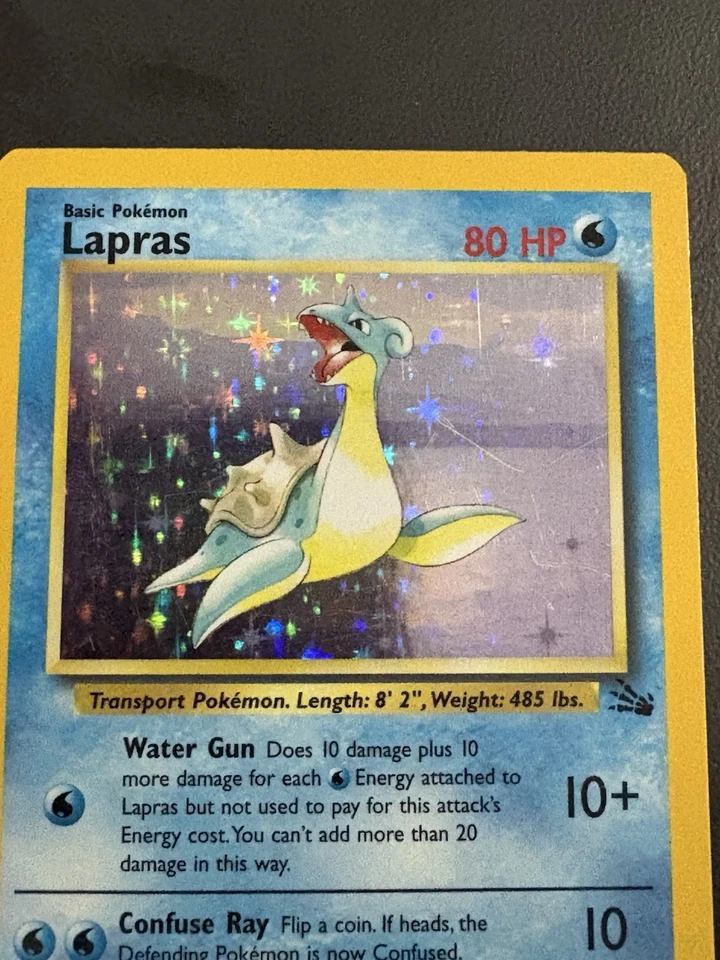 Lapras Basic Pokémon Halo RARE 10/62 First Edition - Image 3 of 4