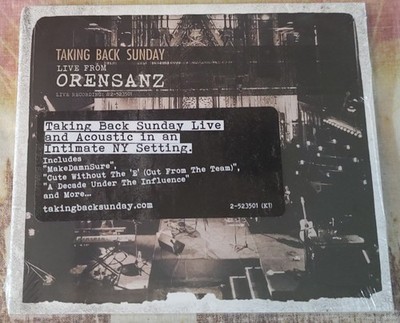 Taking Back Sunday    LIVE FROM ORENSANZ - 2010 WARNER BROS - NEW/STILL SEALED