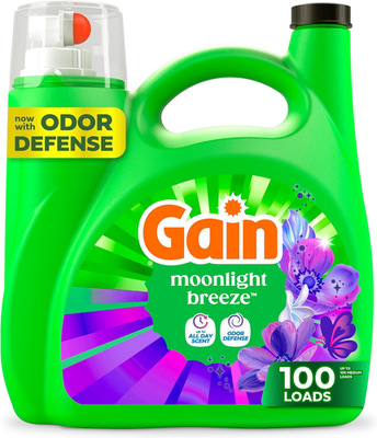 #ad Odor Defense Liquid Laundry Detergent Moonlight Breeze 132 Fl Oz 100 Loads $24.22