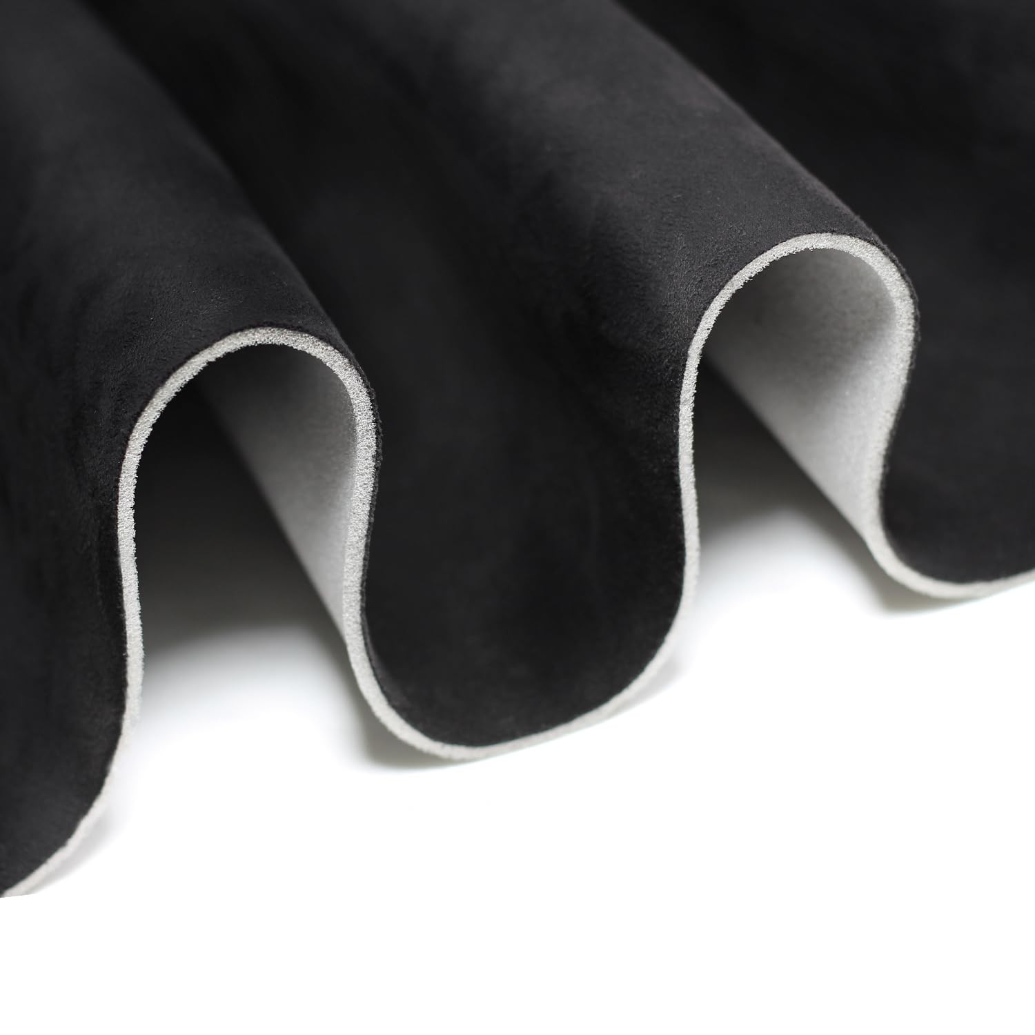 Suede Headliner Fabric with Foam Backing - Black Suede Headliner wrap Interio...
