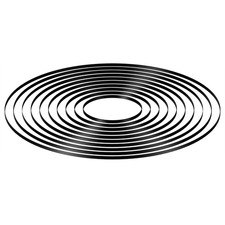 10pcs Turntable Belt Different Specifications Rubber Replace Accessories Black