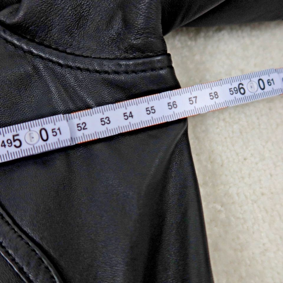 Vintage Belstaff Lederjacke Herren Gr. XL Biker Trenchcoat Malenotti Albatross - Bild 3 von 4