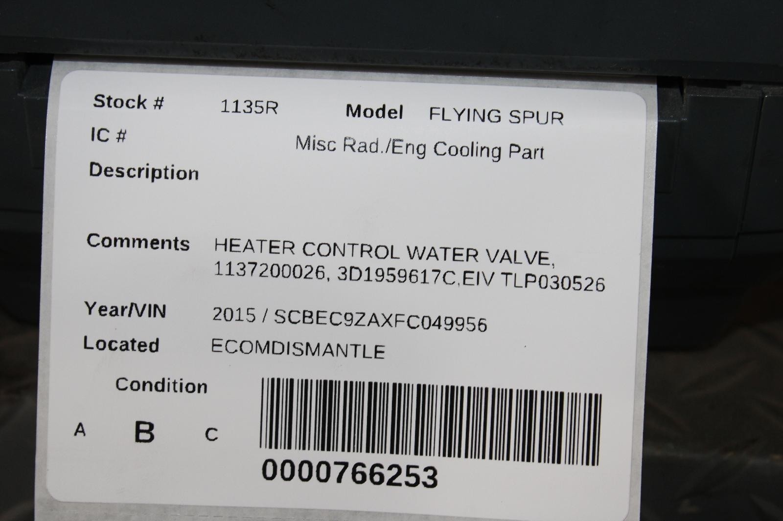 Bentley Flying Spur 2013-2018 Coolant control valve