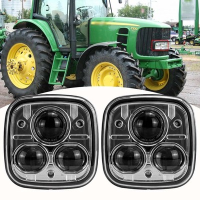 2pcs LED Headlight Headlamp For John Deere 6030 7030 Series Tractors AL178164