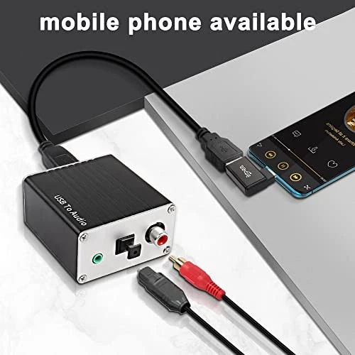  USB-A/Typ-C auf Koaxial Optical Toslink SPDIF + 3,5mm AUX Stereo Audio  - Bild 2 von 4