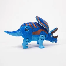 Zuru Robo Alive Dino Wars Triceratops Blue Brown Action Figure Dinosaur Toy