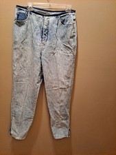 Vtg 80s 90s Sasson Mom Jeans Acid Washed High Waisted Tapered Size 12 30  X 31  