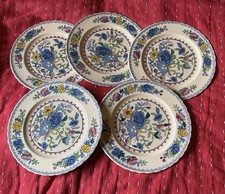 5 Vintage Masons Ironstone Regency Plates 6ins.