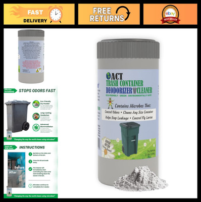 Eco-Friendly Trash Deodorizer & Cleaner | Odor Eliminator for Garbage Bins | 2.5