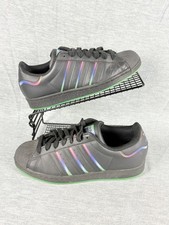 Adidas Superstar Sneakers Uomo 8 Nero Arcobaleno Pride Verde Suola Punta Conchiglia