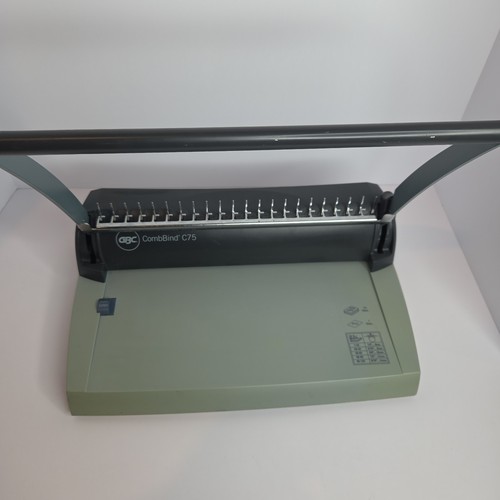 GBC CombBind C75 Plastic Comb Binding Machine With Suction Cup Mount